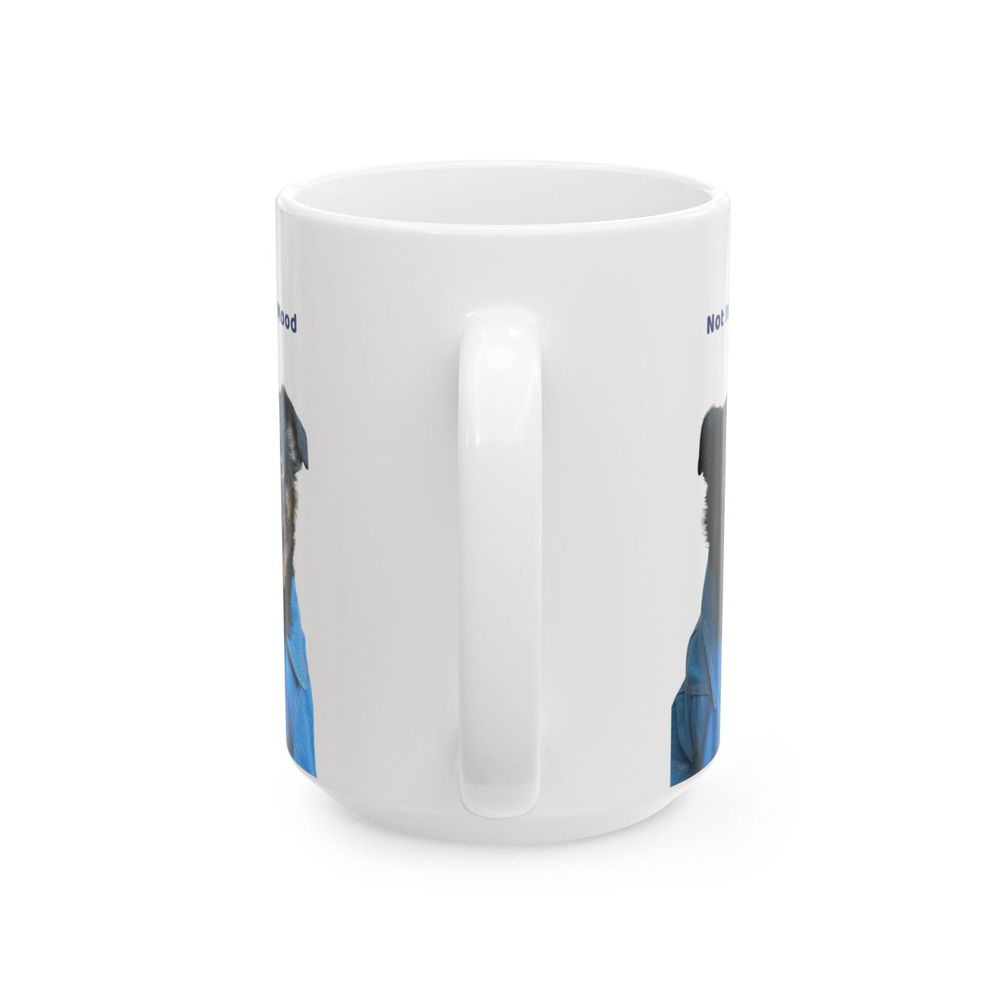 Charlie Grillon Mug - Not In The Mood. Portrait Ceramic Coffee Cup (11oz/15oz)