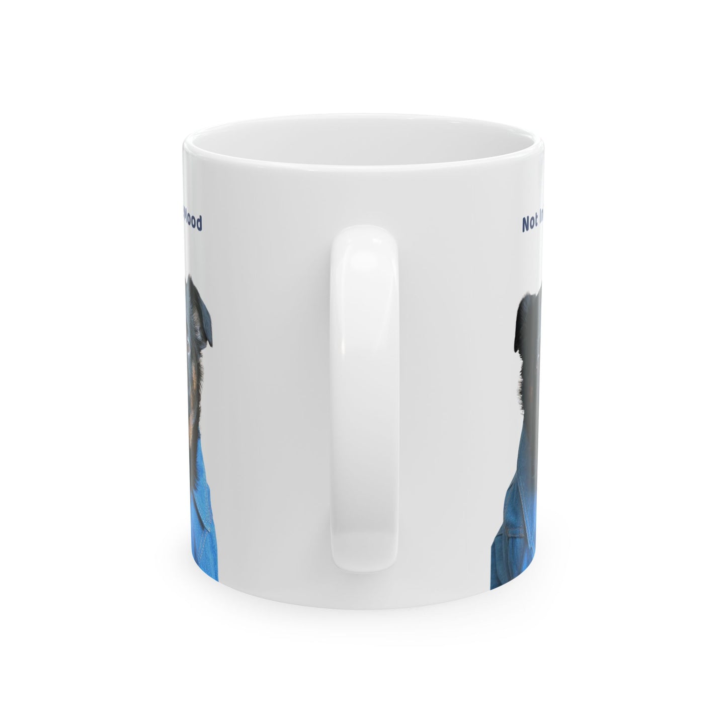 Charlie Grillon Mug - Not In The Mood. Portrait Ceramic Coffee Cup (11oz/15oz)