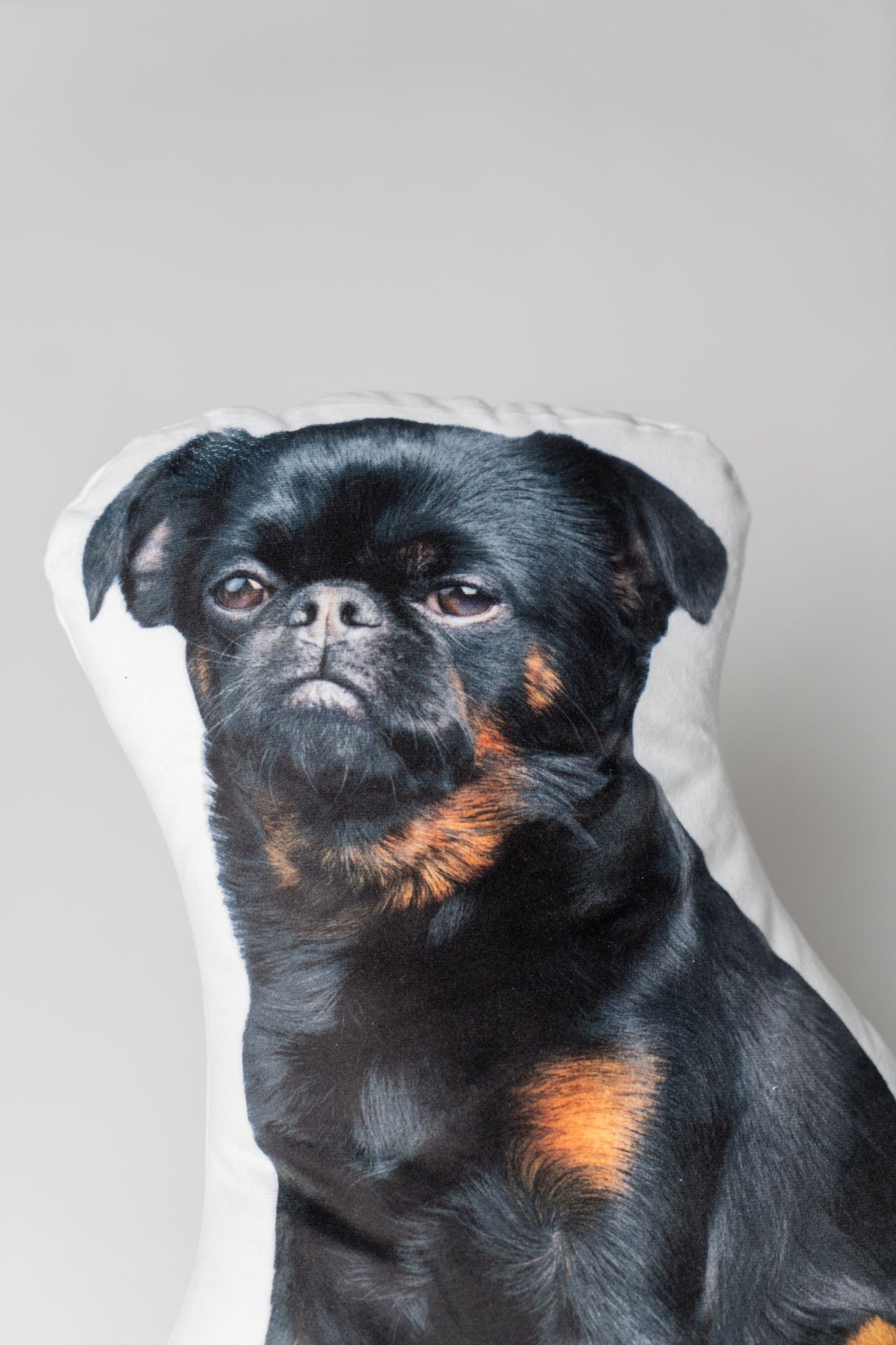 Charlie Griffon Dog-Shaped Pillow