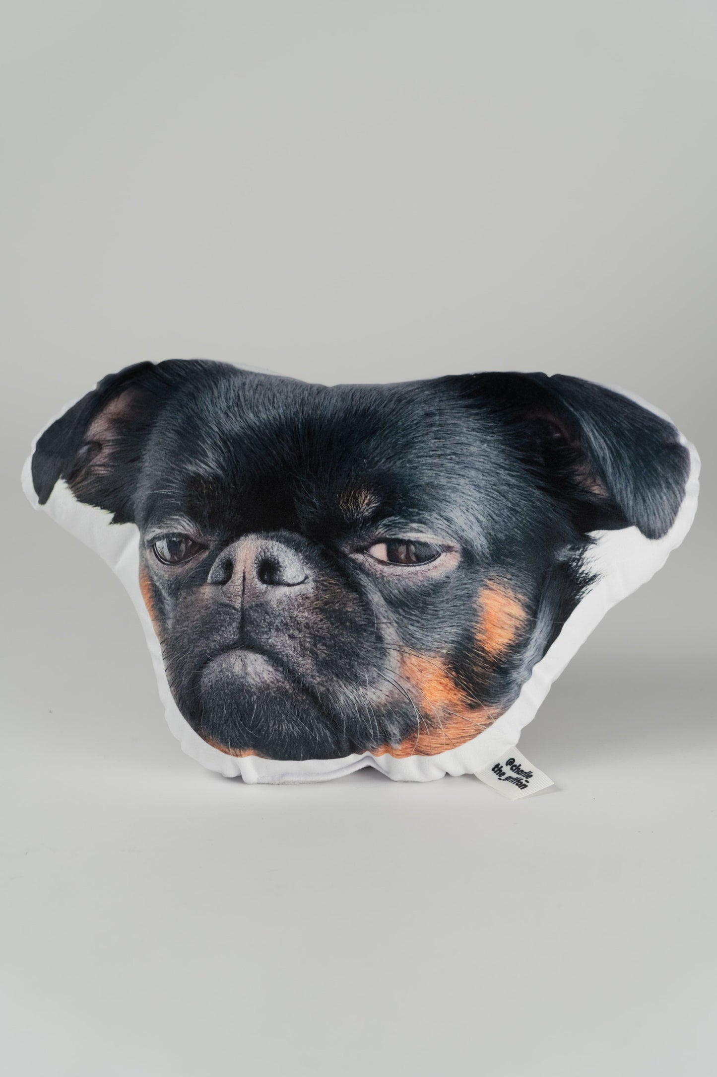 Charlie Griffon Head-Shaped Pillow