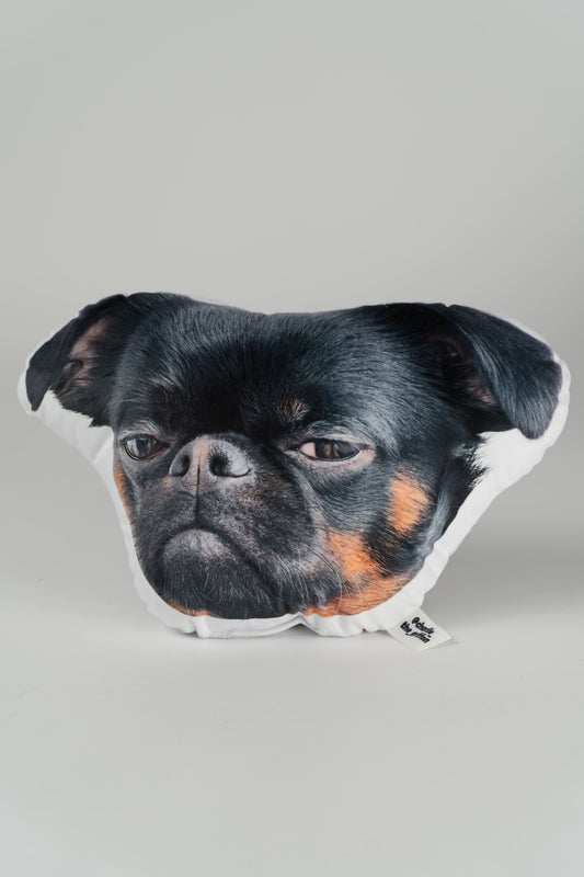 Charlie Griffon Head-Shaped Pillow