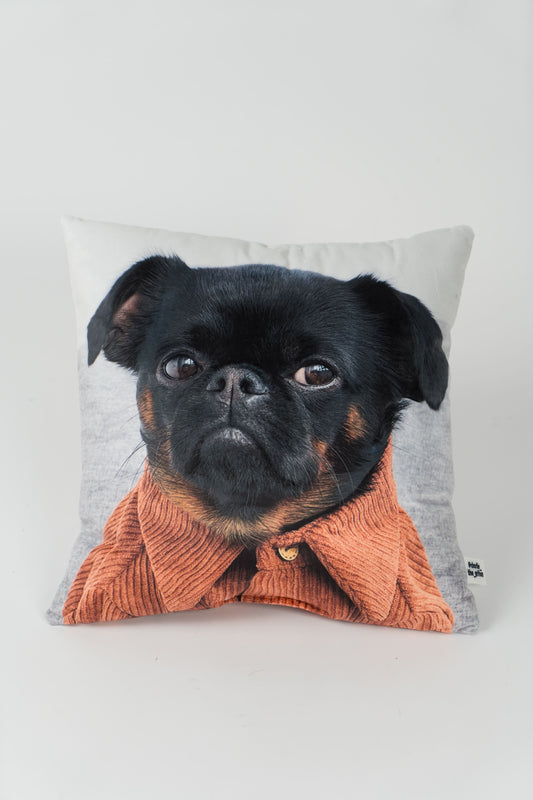 Charlie Griffon Double-Sided Square Pillow